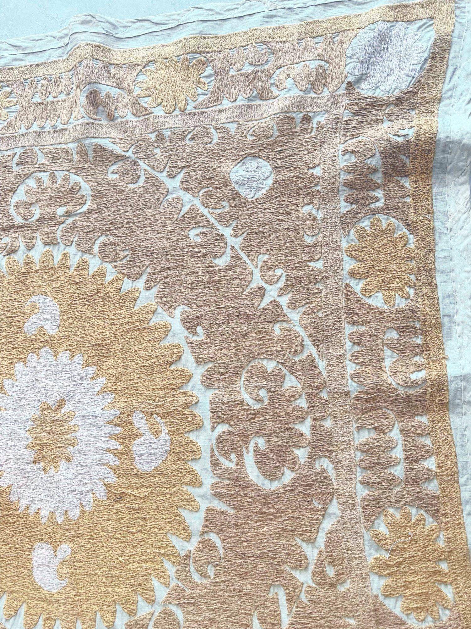 Vintage hand-embroidered tablecloth 139x144 cm