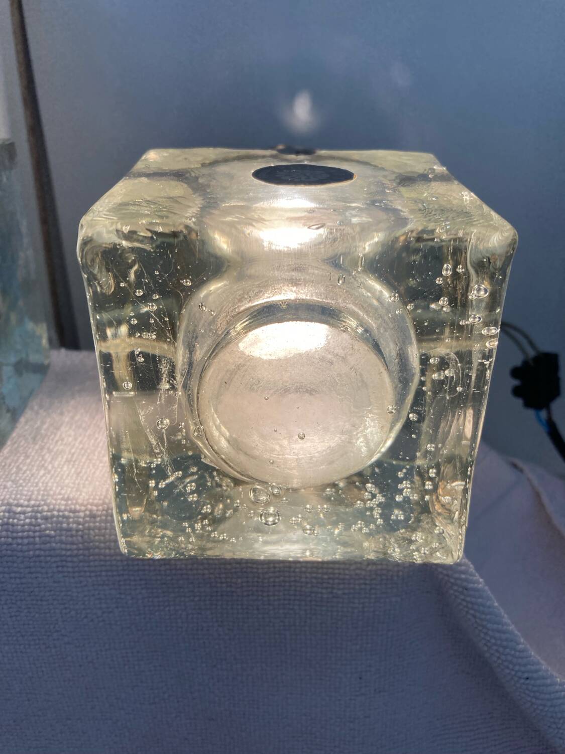2 spotlights by Sciolari for Poliarte Murano glass vintage