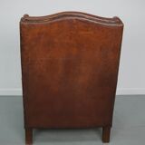 Vintage Dutch Club Chair in Cognac Leather