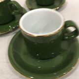 Lot of 5 cups green bistro