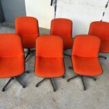 Series Of Six Comforto Edition Chairs Around 1970