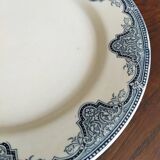 12 flat plates iron earth Salins, model Céline