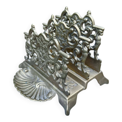 Porte revues porte lettres en laiton baroque