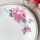 Vintage Limoges Porcelain Cake Stand with Floral Pattern
