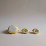 Set barbotine citron, saucière, poivrier et salière