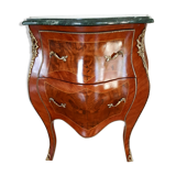 Commode sauteuse marquetee de style Louis XV
