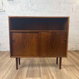 Vintage Scandinavian rosewood sideboard bookcase by Horsens Møbelfabrik, 60s