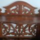 Art Nouveau openwork wooden shelf