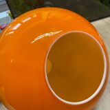 Orange ball chandelier