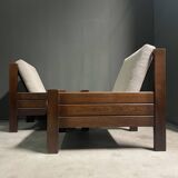 A pair of 1960's minimalist lounge chairs