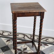 4 antique nesting tables made of turned wood
