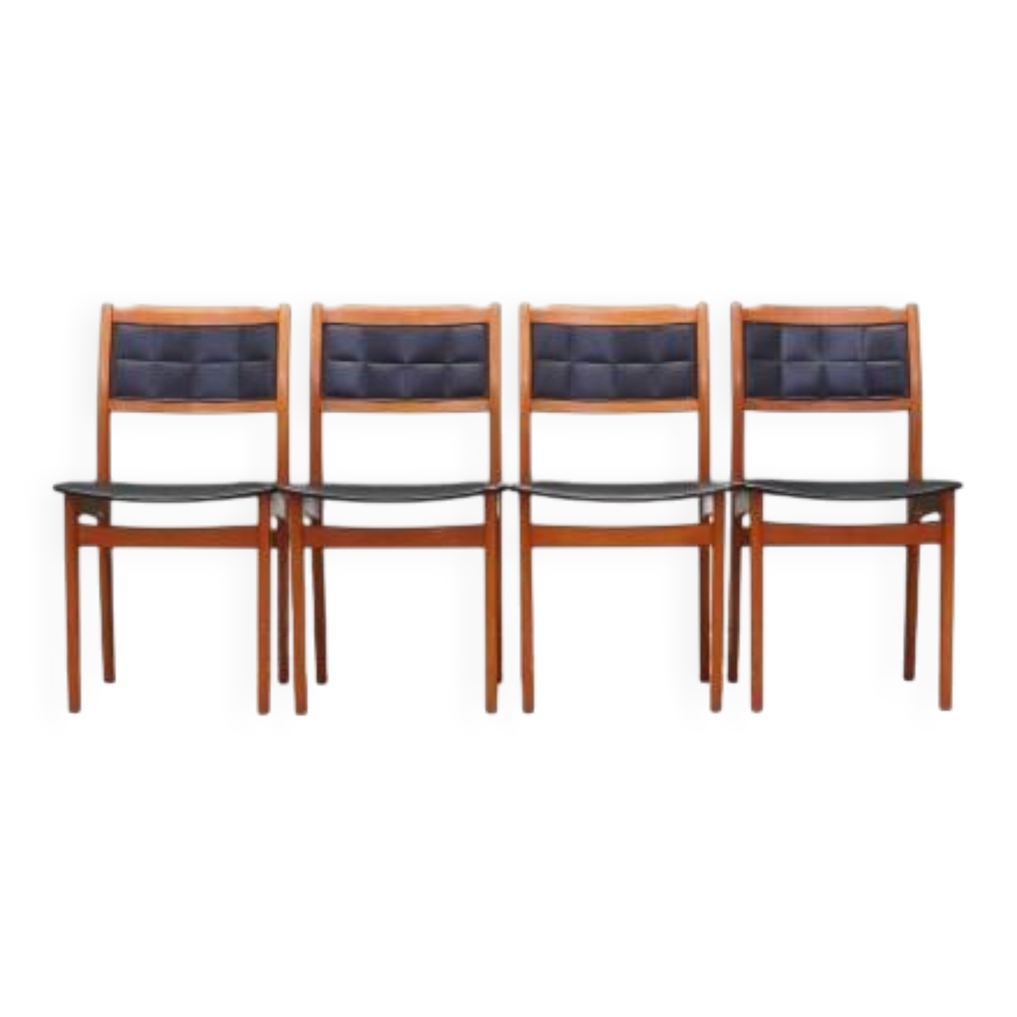 Set of four beech chairs, Danish design, 1970s, production: Denmark