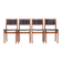Set of four beech chairs, Danish design, 1970s, production: Denmark