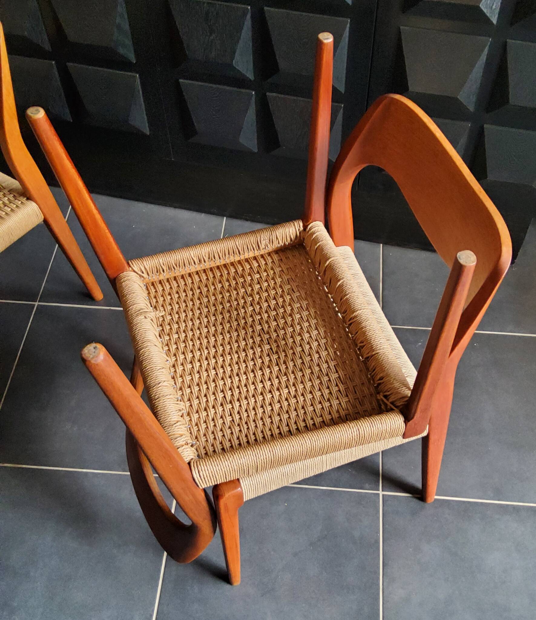 4 Niels Otto Møller model 71 chairs, Denmark 1950