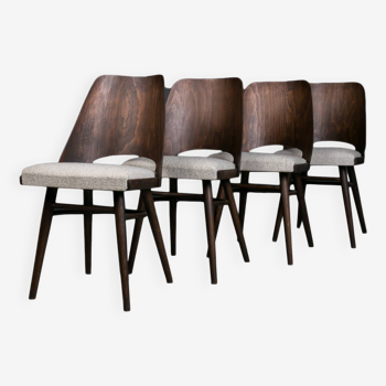 Ensemble de 4 chaises de salle à manger par R. Hofman pour Ton, modèle 514,