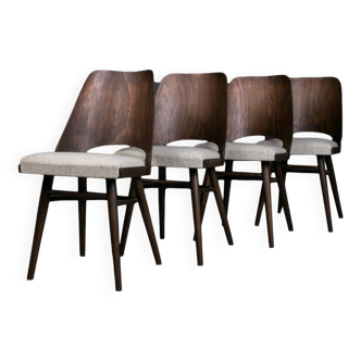Ensemble de 4 chaises de salle à manger par R. Hofman pour Ton, modèle 514,