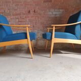 Pair of scandinavian armchairs 1970