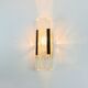 Danish Mid-Century Glass & Brass Aladdin Wall Light from Vitrika, 1960s/70s