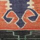 6x9 Red & Green Vintage Kilim Rug, 174x279Cm