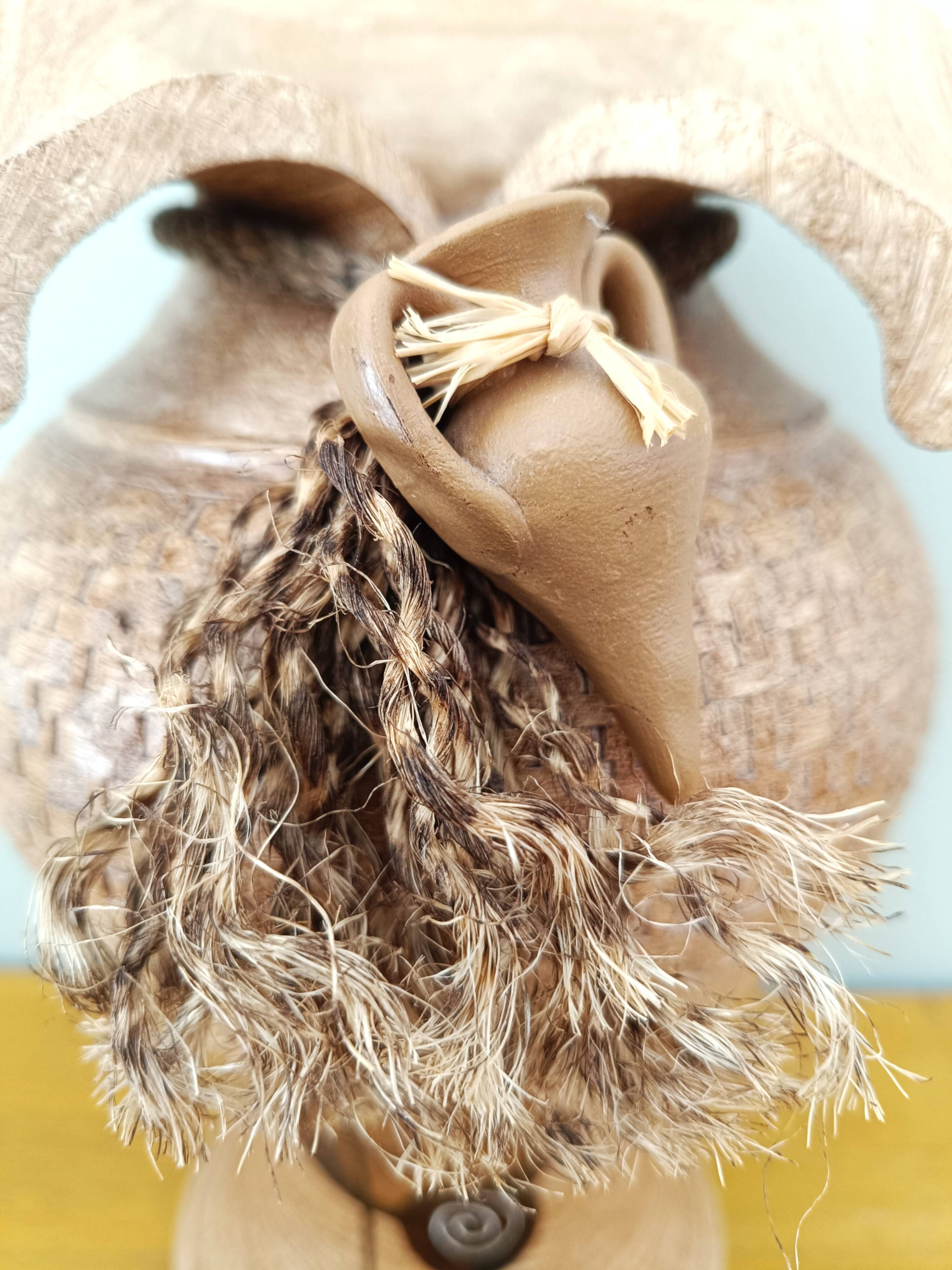 Decorative terracotta vase