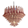 Contemporary White and Pink “Selle” Murano Glass Chandelier