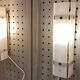 Pair of glass wall lights scandinavian design 1960.