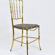 Mid-Century Chiavari Chair in Brass by Giuseppe Gaetano Descalzi, Italy, 1950s