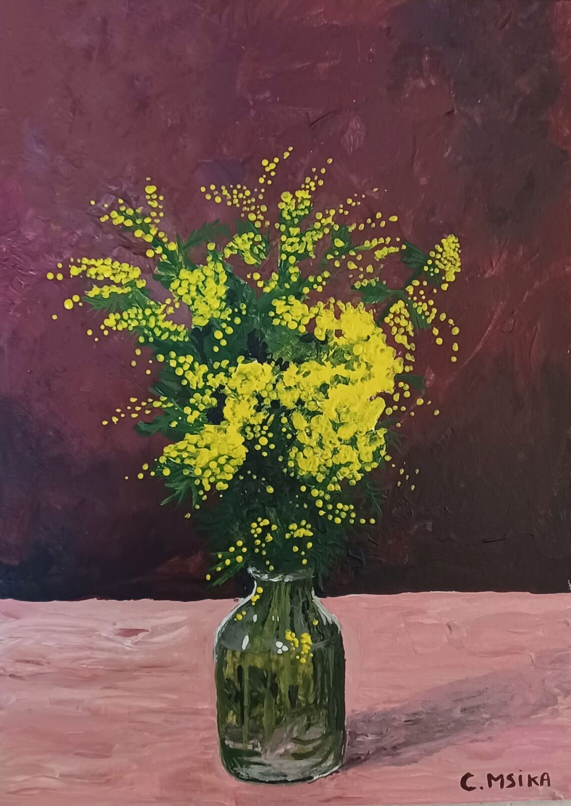 Painting les mimosas