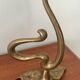 Set of 2 vintage candle holders bronze alloy – Metal flower candle holders gold