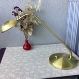 Flexible brass desk lamp