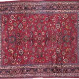Handmade antique Persian Mashad rug 8.7' x 11' (265cm x 335cm) 1910s - 1B461