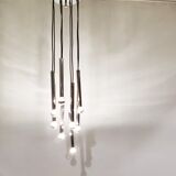 Vintage chrome cascading chandelier, 1970s