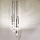Vintage chrome cascading chandelier, 1970s
