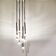 Vintage chrome cascading chandelier, 1970s