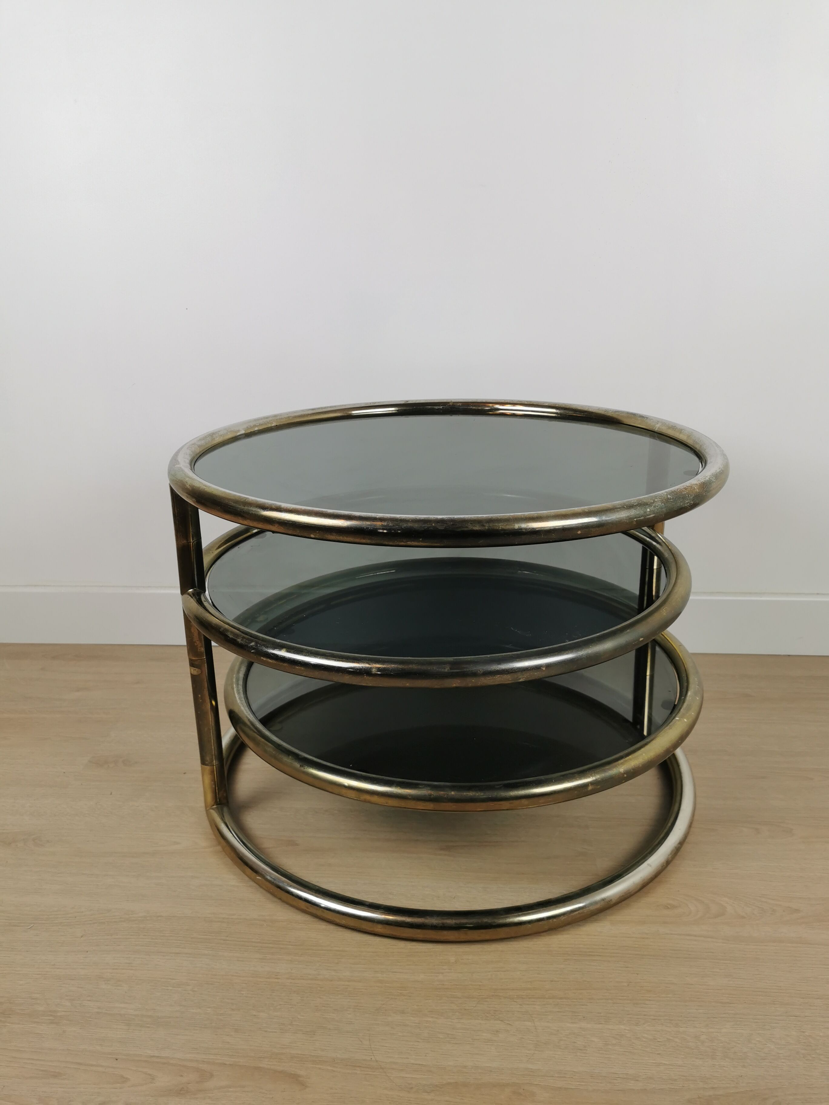 Swivel coffee table 70s