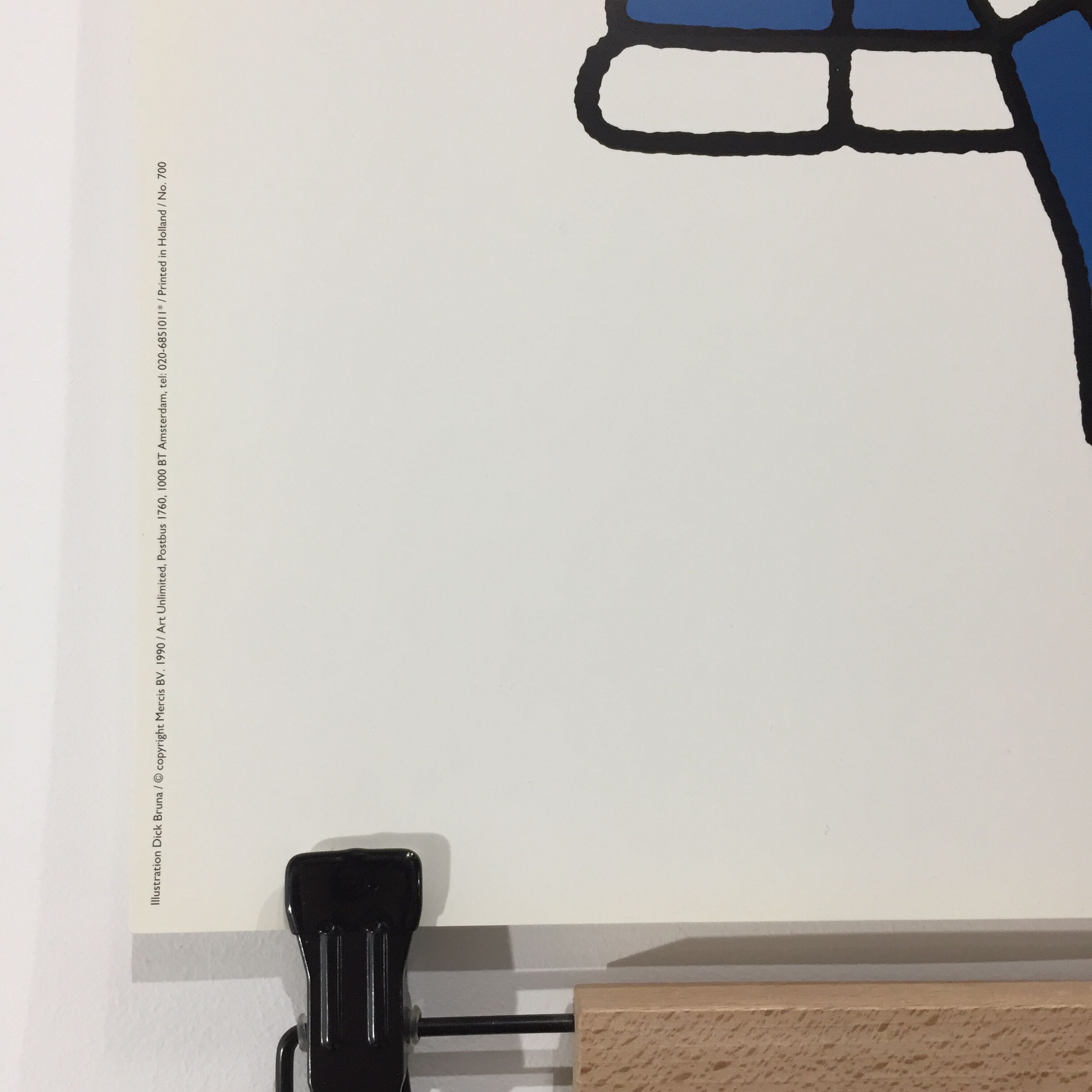 Illustration poster (3 boys) by Dick BRUNA, 1990.