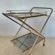 Desserte de bar pliante "Hollywood Regency"-Design Italien