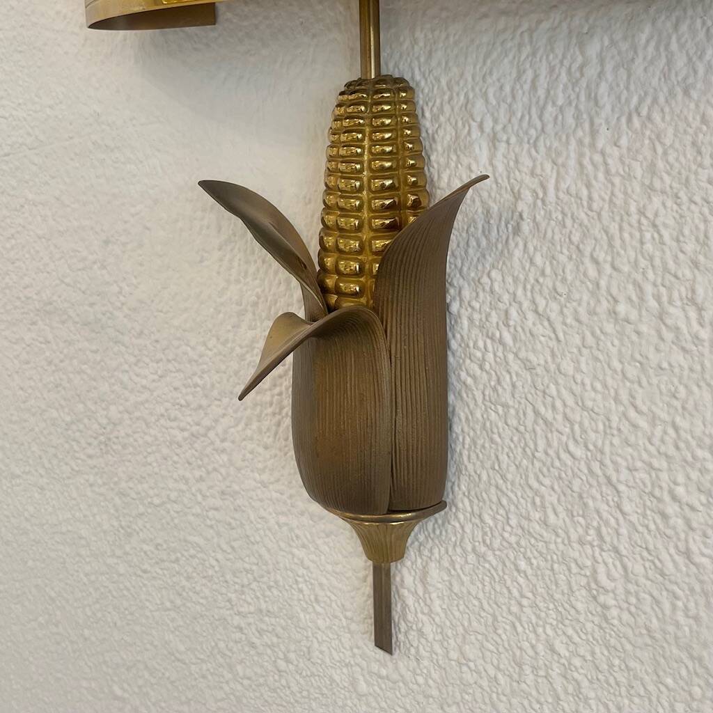 Pair of neoclassical wall sconces corn ear model Maison Charles Paris