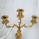 Pair of antique candelabra in gilded spelter – Louis XV style – 41 cm
