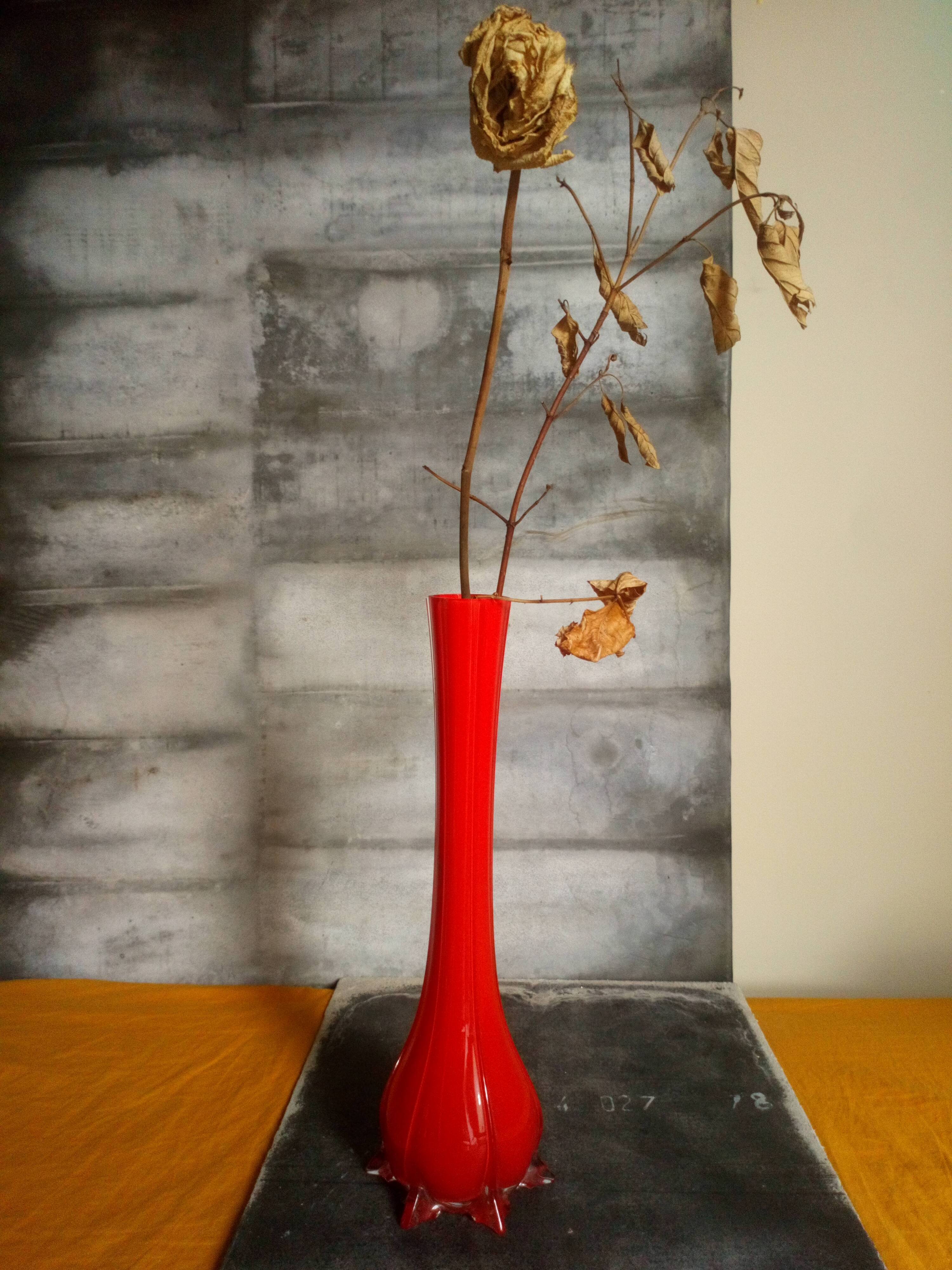 Soliflore stretched glass painted 60s