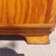Mado wooden buffet, green and black tray, vintage.