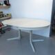 Extendable Danish dining room round table from the 1960s.