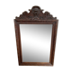 Miroir en chêne massif sculpté, XIXème