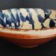 20th century glazed terracotta salad bowl