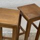 Ensemble de 3 tabourets de bar brutalists vintage 1960