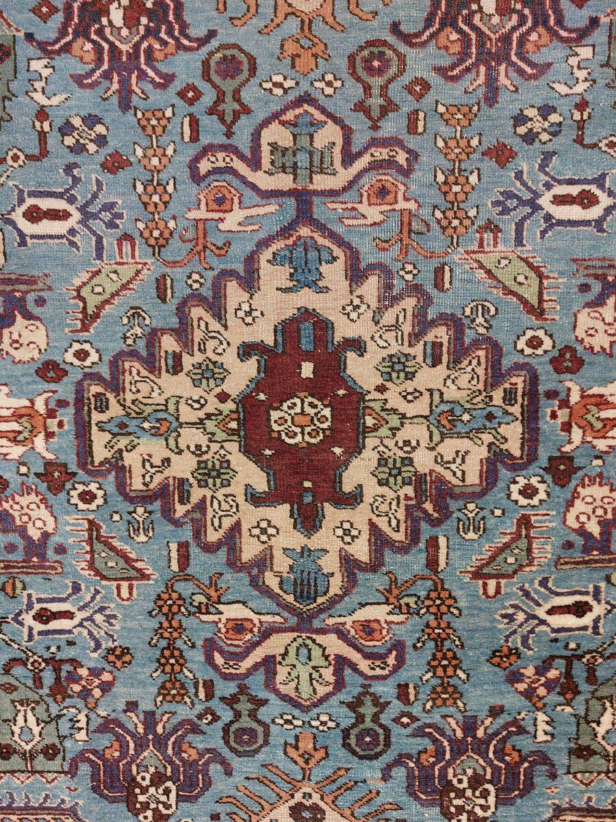 Qom Persian rug, handwoven silk and wool - 152 x 110 cm