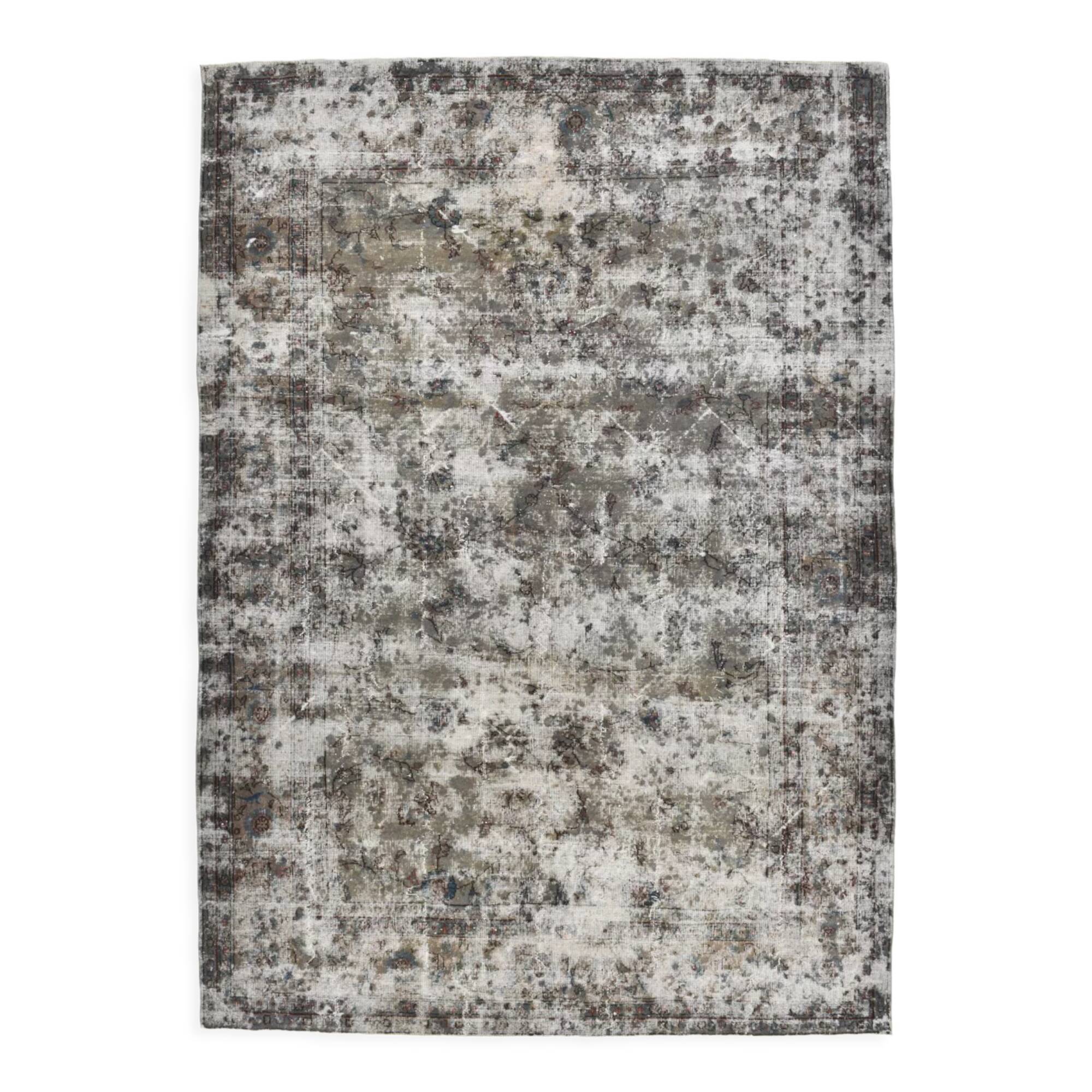 8x11 distressed antique vintage rug 333x230cm