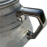 Porcelain and chrome coffee maker