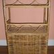 2-shelf, 2-door 1970/80 rattan furniture