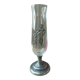 Glass and metal soliflore vase